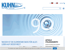 Tablet Screenshot of kuhn-gmbh.de